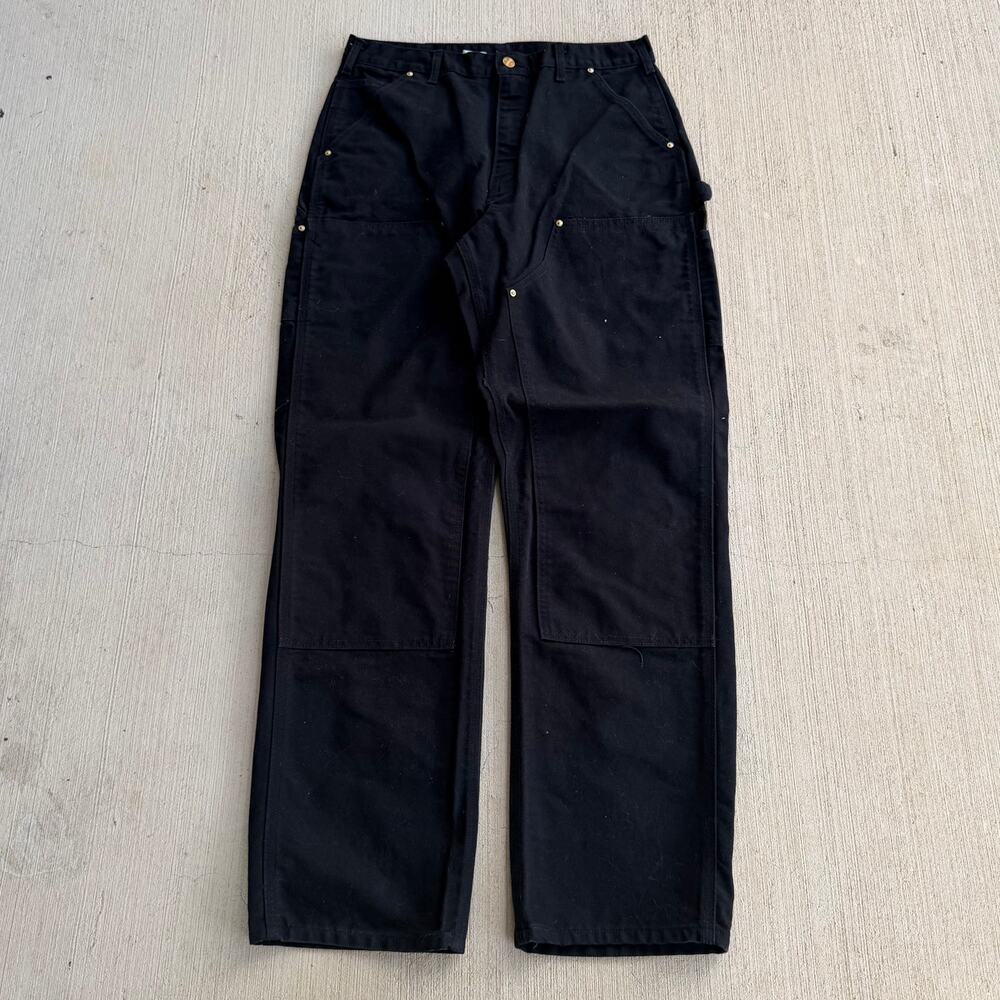 Carhartt black double knee work wear carpenter pants